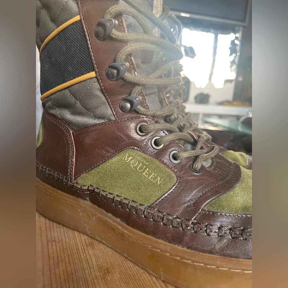 Alexander McQueen X Puma Joust boot green brown size 9 - Picture 2 of 16
